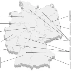 Karte Deutschlands mit Leinenpflicht-Regelungen und Jagdrecht. Brut- und Setzzeit RLP wird nicht erwähnt.