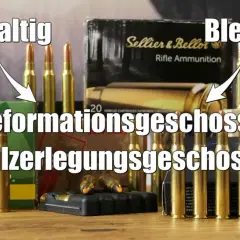 7x65r auf Sauen: Bleihaltige Deformationsgeschosse vs. bleifreie Teilzerlegungsgeschosse.