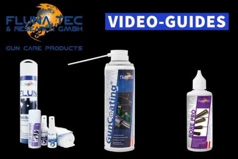 FLUNA TEC Gun Coating Produkte für Waffenpflege. Videos und Anleitungen für optimale Ergebnisse.